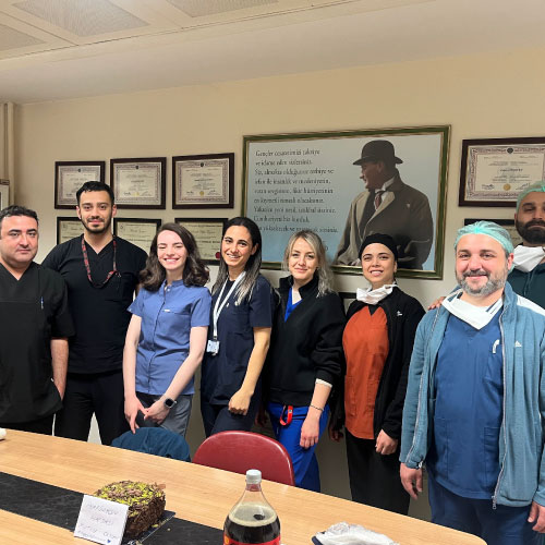The perfusion team at Ankara University in Turkey celebrated with a well-deserved break and treats!